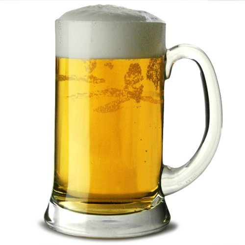 drinkstuff Icon Pint Glass Tankards CE 20oz / 568ml - Set of 6 - Classic Beer Tankards, Beer Mugs