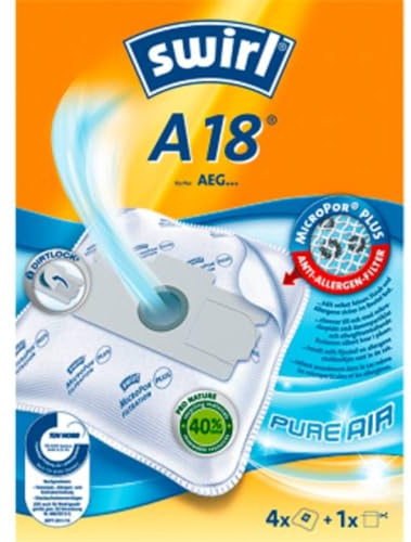 Swirl A 18 EcoPor Staubsaugerbeutel für AEG, 4 Beutel