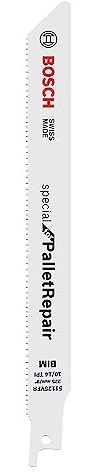 Bosch Professional 2608658036 Säbelsägeblatt S 1125 VFR, Special for Pallet Repair, 5er-Pack, Farbe, 225 mm