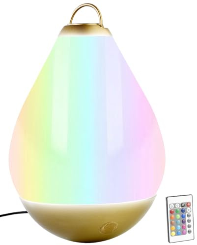 Lunartec Farbwechsel Lampe: RGB-Stimmungsleuchte, mit Fernbedienung, IP65 (Stimmungslampe Farbwechsel, Lichtspiel Lampe, LED Tischleuchte)