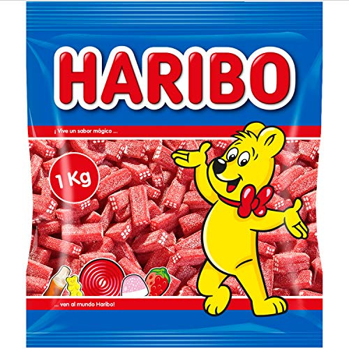 Haribo - Ladrillos Fresa Pica - Geles Dulces - 1 kg