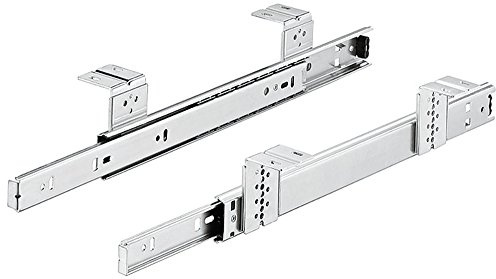 Gedotec Schubladenschiene Teilauszug 500 mm Führungsschiene - ACCURIDE 2109 | Teleskopschiene für seitliche oder aufliegende Montage | Tragkraft 35 kg | 1 Paar - Schrank-Auszüge für Holz-Schubkästen