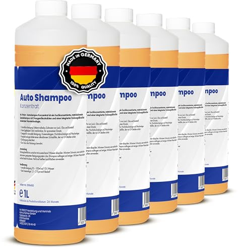 Mr. Perfect – Autoshampoo Konzentrat in praktischer 6x1L Flasche | Autoshampoo für Hochdruckreiniger und Waschanlagen | Autoreiniger mit Abperleffekt