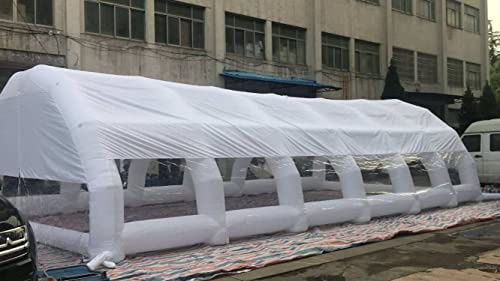 Inflatable Hot Tub Swimming Pool Enclosure Solar Dome Cover Tent W/Blower New (32x20x10ft.)
