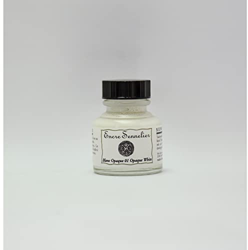 Flacon encre Sennelier 30ml Blanc opaque 01