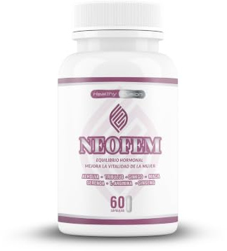 Neofem | Equilibrio hormonal para ellas | Mejora la vitalidad | Plantas Alholva, Tribulus, Ginkgo y Maca | 60 cápsulas