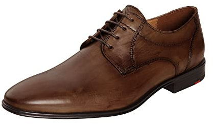LLOYD Herren Schnürschuhe Osmond | Männer Businessschuhe | Derby | Normalweit | Leder | Businessschuhe | Derby | schnürung, Cognac, 45 EU / 10.5 UK