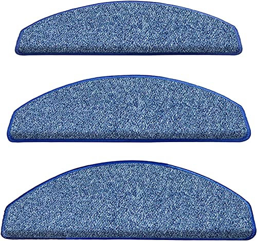 GLTZEN Treppenmatten-Set 15-teilig, rutschfeste Teppich-Treppenstufen, Selbstklebende Treppenmatten, für Kinder, ältere Menschen, Haustiere (65 × 24 cm)
