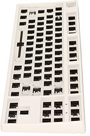 Hosie Kit Fai-da-Te per Tastiera Meccanica a 87 Tasti, Tastiera da Gioco Personalizzata con Sostituzione a Caldo dell'80% per PC (Bianco)
