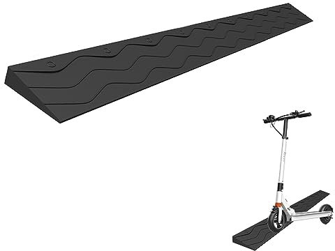 Rampe Rollstuhl Kostenlose Montage-Schwellenrampe, Rollstuhlrampe, Universelle rutschfeste Kehrtürschwelle, Treppen-Rollstuhl-Türschwelle (Size : 100x10x3cm(39.4x3.9x1.2in))