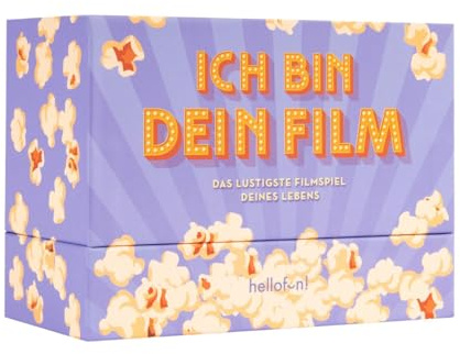 Hellofun! | Ich bin dein Film | Das lustigste Filmspiel deines Lebens | Quizspiel rund um Filme | Gesellschaftsspiele für Erwachsene | Teamspiel | lustiger Speleabend | Für 4-20 Spieler ab 14 Jahren