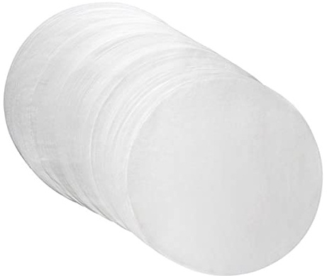 COLLBATH 50 Pièces Papier Cuisson Rond Antiadhésif Barbecue Sulfurisées Pour Usage Quotidien Maison Ou Au Restaurant