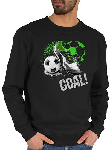 Shirtracer Sweater Pullover Sweatshirt Herren Damen - Fußball Geschenke | Fußballgeschenk | Geschenk Fußballfan Fußball | Kleine Geschenke Fußballfans - L - Schwarz - Fussballer