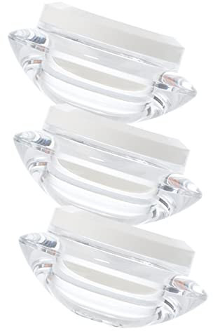 DRESSOOS 3stücke Leer Wiederverwendbare Gesicht Creme Behälter Transparent Kosmetik Tiegel Salbe Lotion Creme Lagerung Unterverpackungsflasche Probenbehälter