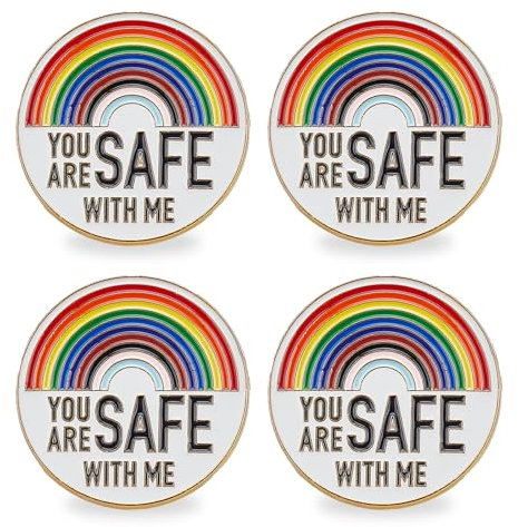 NICENEEDED 2 Stück Regenbogen Pride Anstecker Emaille Anstecknadel Regenbogen Brosche Krankenschwester Arzt Pins Regenbogen Abzeichen Broschen Für Hut Hemd