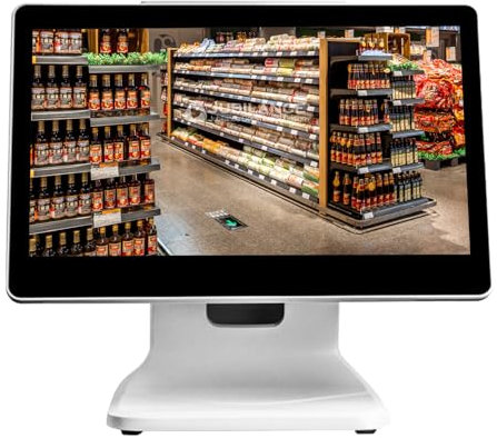 Écran de caisses enregistreuses électroniques de 15,6 pouces, écran de caisse enregistreuse POS pour petites entreprises, SSD 64 Go N2930 DDR3 4 Go, pour le commerce de détail du restaurant