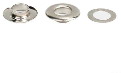 Lot de 100 œillets rivets galvanisés, parfaits pour la couture du cuir et des tissus lourds (10 x 17 x 10)