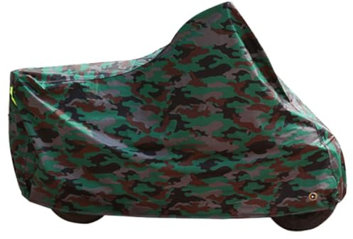 HAPINARY Motorradabdeckung XL Camouflage Wasserdicht Winddicht Staubdicht Mit Diebstahlschutzloch Sonnenschutz Für Motorrad Roller Außenschutz 90.55X31.10X0.08In