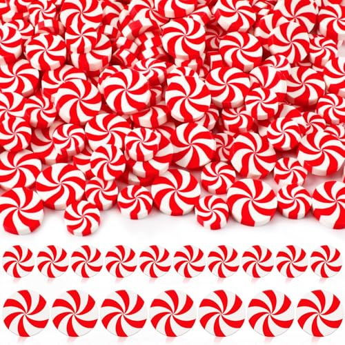 80 Stück Mini Weihnachten Candy Weihnachtsdeko, 15/20mm Künstliche Zuckerstangen Weihnachten Miniaturen zum Basteln Weihnachtsbaumschmuck Pfefferminz Bonbons Dekorationen für Weihnachtsbaum Party