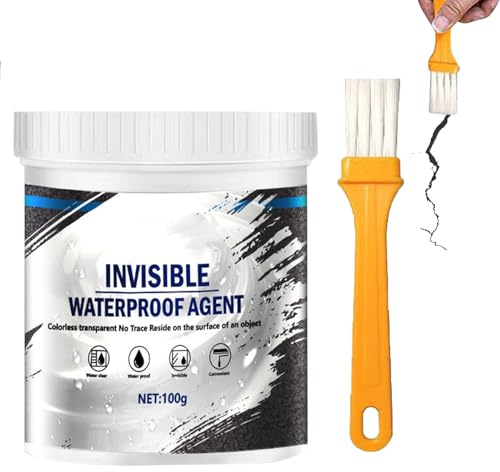 XIAOXIAOYU Revestimiento repelente al agua transparente | Agente impermeabilizante invisible | Adhesivo de reparación de fugas para terraza pared cocina baño ventana techo