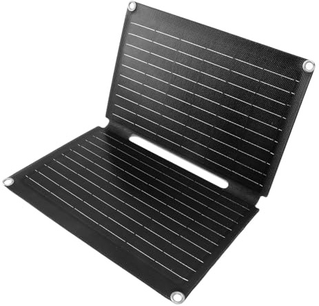 SIXRUN Chargeur de Panneau Solaire Léger avec Deux Ports USB pour Téléphones Portables et Tablettes Chargeur de Panneau Solaire 12 V pour Ordinateur Portable