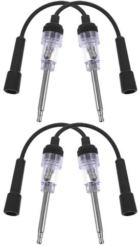Healeved Probador de Bujías para Automóviles 4 Piezas Herramienta de Prueba de Chispa para Motores Pequeños Detector de Bobinas de Encendido Ligero y Compacto Test de Sistema de