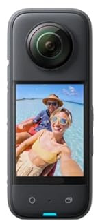 FJLKGDSP X3 - Action camera impermeabile a 360° con sensori da 1/2 48MP, obiettivo singolo 4K, foto a 72MP, video HDR attivo a 5,7K