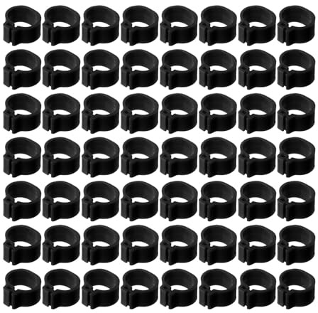 Luxshiny Anneaux de Patte pour Pigeons 10Mm Bagues d'Identification Robustes en Plastique Solide pour Marquage et Séparation des Oiseaux, Usage Facile et Colombophilie
