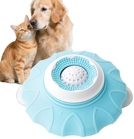 da leccare il cane con palla | Puzzle ad alimentazione lenta antiscivolo con | Lick Ball per cani, contro la noia, per pappe, cuccioli, distributore di snack da interno, attivi