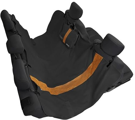 Kurgo Hamaca Wander - Funda de Asiento de Coche para Perros, Protector de Vehículo para Mascotas, Cubierta de Asiento de Coche Impermeable - Negro