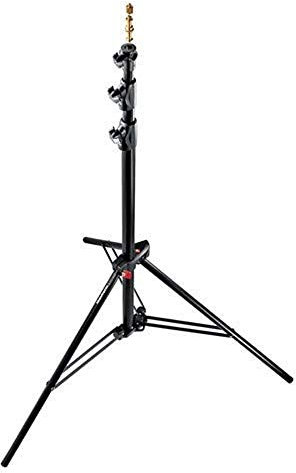 Manfrotto 1005BAC-3 Kit 3 Stativi, Serie Babylight, Massima Altezza 273 cm per Luci, 3 Sezioni, in Alluminio, Nero