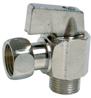 Dipra - Robinet de Chasse d'Eau 1/4 de Tour, Equerre avec Ecrou Tournant