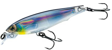 Yo-Zuri F1157 HBS 3DS Minnow Suspending Lure, 4-Inch, Holographic Black Silver