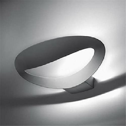 Artemide- Mesmeri lampada da parete LED. Lampada da parete di alta qualità in alluminio fuso in Argento colore. Fatto in Italia