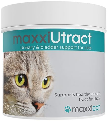 maxxipaws – maxxiUtract Harn- und Blasen-Nahrungsergänzungsmittel für Katzen – Hilft Infektionen des Harnwegs zu verhindern, unterstützt die Blase und Harnsystems –Preiselbeere Formel – Pulver 60g