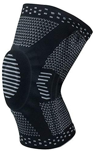 FOKULUNDA Ginocchiera Compressione Ginocchio Ginocchiera Rotulea Supporto Sportiva Tutore Rotula Ginocchiere Legamenti Crociati Menisco per Uomo Donna-Calcio Pallavolo Basket Crossfit(1 pezzo)