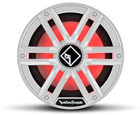 Rockford Fosgate Color Optix M2D4-10S - Subwoofer passivo, 25 cm, 1600 Watt (RMS: 400 Watt), colore: Bianco
