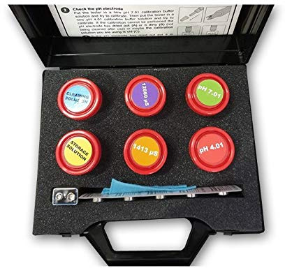 Milwaukee Service Kit - pH-Messgerät Wert Kalibrierlösung Lösung Puffer Set Flüssigkeit Grow Anbau