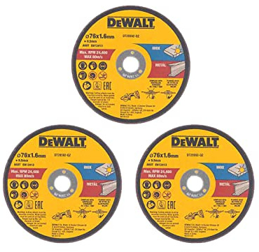 DEWALT Dewa Trennscheibe DT20592-QZ Inox/Metall 76x1,6x9,5 mm