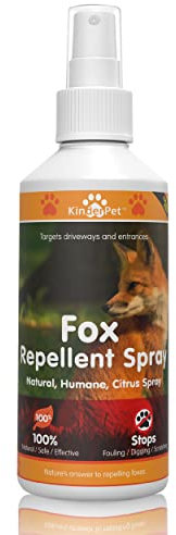 KinderPet® Fox Repellent Anti Fox Fouling Spray Natural Humane Citrus Spray Fox Deterrent Stop Foxes In Garden Fouling Digging Scratching 250ML