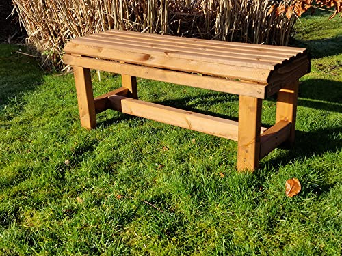 Trädgårdsbänk, trädgårdsbänk i trä, träbänk, utomhusbänk