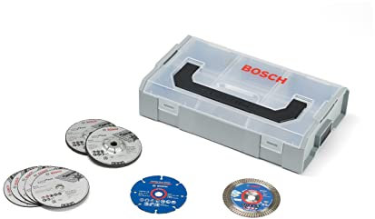 Bosch 9-teiliges 76mm-Disc Set in mini L-Boxx (für GWS-12V, Ø 76 mm, Professional Zubehör Winkelschleifer)