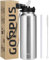GOPPUS Bouteille d'eau en Acier Inoxydable 1,2L/40oz à Double Paroi Isolée Étanche pour l'eau Chaude et Froide avec Paille et Couvercle Rabattable pour Adulte - Voyage, Sport