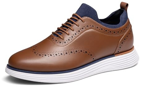 Bruno Marc Hommes Chaussures Ville Oxfords Derby,Marron,47