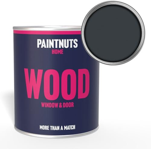 Paintnuts Wood Window & Door Paint - RAL-7016 - ANTHRACITE GREY Satin 250ml Tin