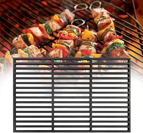 ACXIN Grillrost Gusseisen Gussrost Emailliert Grill Gute Wärmeleitfähigkeit Holzkohlegrill Gasgrill, Zubehör für BBQ, Gussrost in verschiedenen Größen - 60x40cm