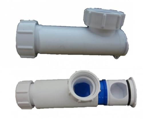 Sifón seco en kit con conector extensible para muebles de baño