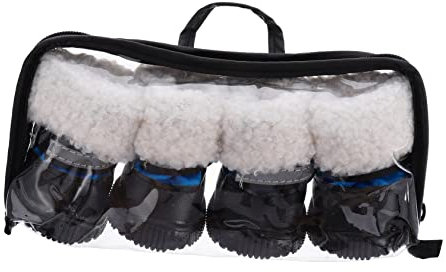 FRCOLOR 4 Stück Hundeschuhe Winterstiefel Für Haustiere Welpenschuhe Schneeausrüstung Für Welpen Mesh-Schuhe Für Hunde Winterschuhe Für Katzen Hund Winter Haustierschuhe Haustier Hund TPR
