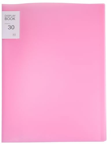 DIYEAH A3-Aufbewahrungsbuch Für Gemälde Kunst-Portfoliobuch Kunstschutz-Ausstellungsbuch Gemälde-Aufbewahrungsbuch Mit 30 Durchsichtigen Taschen