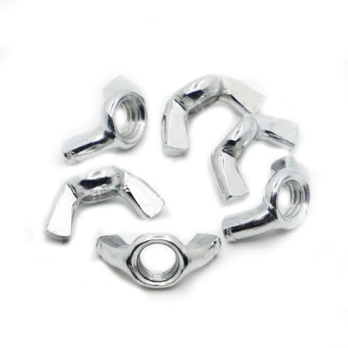 Sicherungsmuttern, 5/10 Stück M3 M4 M5 M6 M8 M10 M12 304 Edelstahl handfest anziehende Mutter Flügelmuttern Sicherungsmuttern, (Größe: M5 10 Stück) (Color : One Color, Size : M10 5pcs)